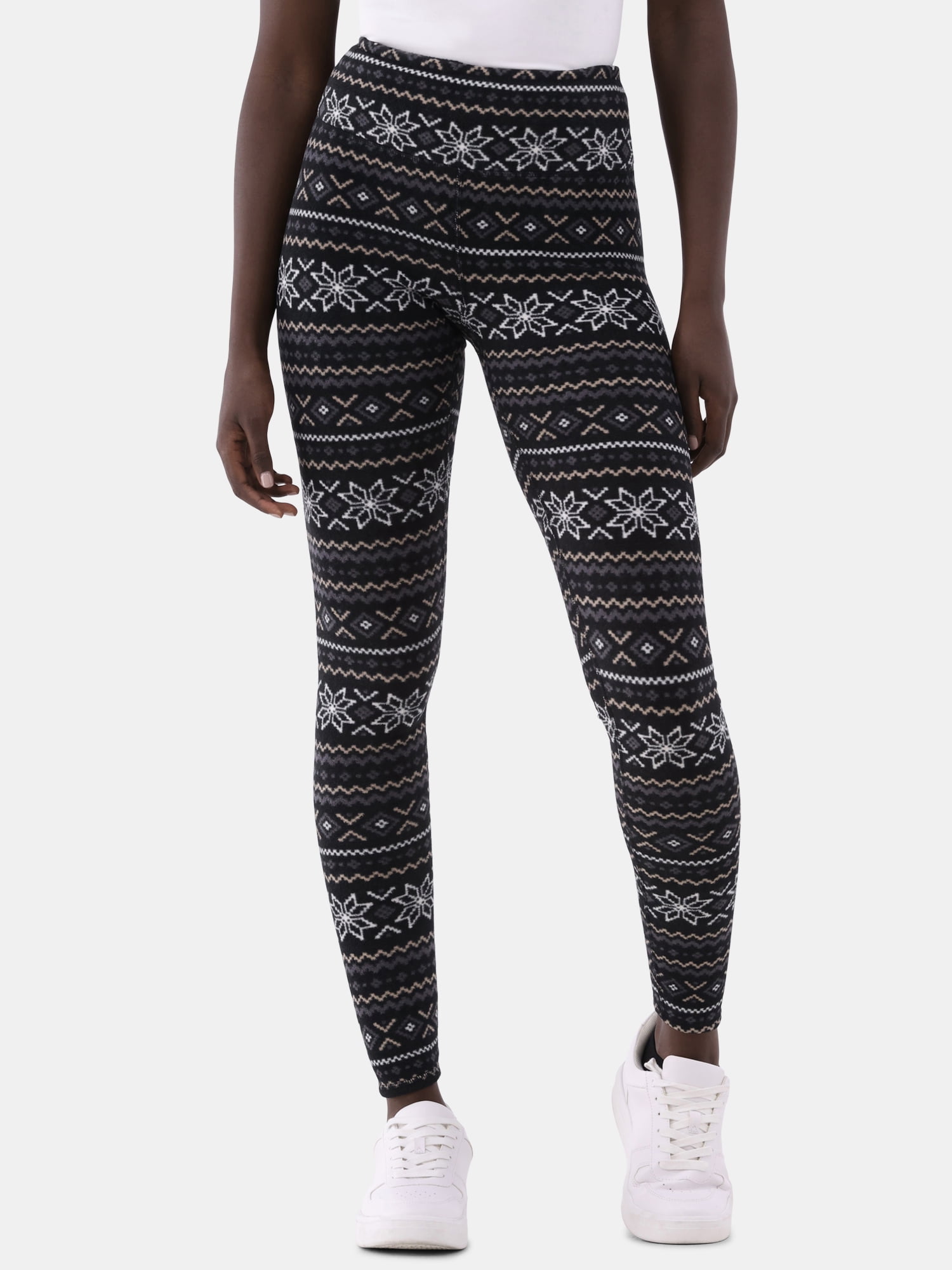 ClimateRight by Cuddl Duds Stretch Women's Warm Stretch Fleece High Rise Base Layer Thermal Legging, Sizes XS to 4X