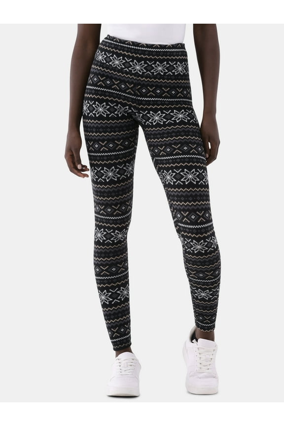 ClimateRight by Cuddl Duds Stretch Women's Warm Stretch Fleece High Rise Base Layer Thermal Legging, Sizes XS to 4X