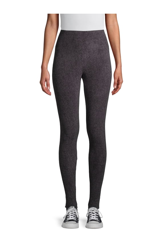 ClimateRight by Cuddl Duds Stretch Women's Warm Stretch Fleece High Rise Base Layer Thermal Legging, Sizes XS to 4X