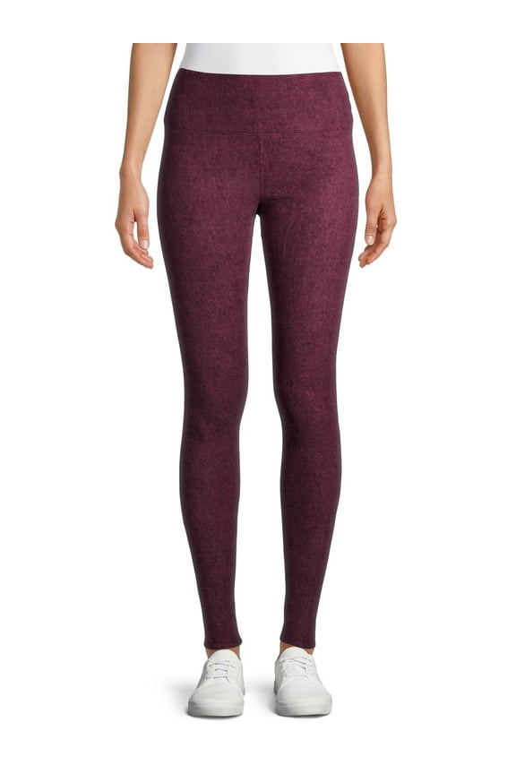 ClimateRight by Cuddl Duds Stretch Women's Warm Stretch Fleece High Rise Base Layer Thermal Legging, Sizes XS to 4X