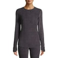 thumbnail image 1 of ClimateRight by Cuddl Duds Stretch Fleece Women's Long Sleeve Crew Neck Base Layer Top, Sizes XS to 4X, 1 of 1