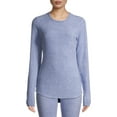 thumbnail image 1 of ClimateRight by Cuddl Duds Stretch Fleece Women's Long Sleeve Crew Neck Base Layer Top, Sizes XS to 4X, 1 of 6