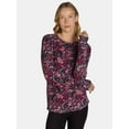 thumbnail image 1 of ClimateRight by Cuddl Duds Women's Warm Stretch Fleece Long Sleeve Crew Neck Thermal Base Layer Top, Sizes XS to 4X, 1 of 4