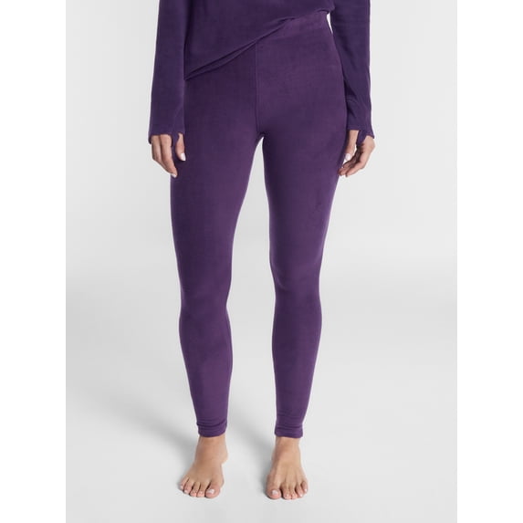 ClimateRight by Cuddl Duds Stretch Fleece Women's Natural Rise Base Layer Legging, Sizes XS to 4X