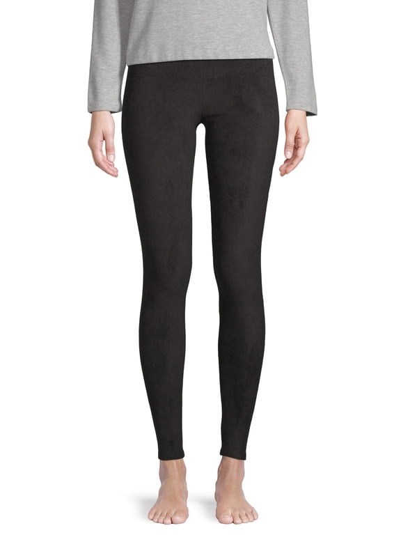 ClimateRight by Cuddl Duds Stretch Fleece Women's Mild Natural Rise Base Layer Thermal Legging, Sizes XS to 4X
