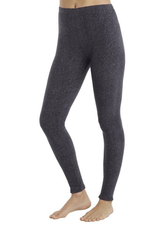 ClimateRight by Cuddl Duds Stretch Fleece Women's Mild Natural Rise Base Layer Thermal Legging, Sizes XS to 4X
