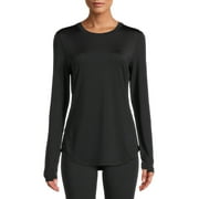 ClimateRight by Cuddl Duds Underscrubs Long Sleeve Crew Neck Base Layer Top (Women's), 1 Count, 1 Pack