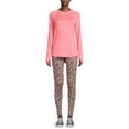 thumbnail image 1 of ClimateRight by Cuddl Duds Women's Brushed Comfort Long Underwear Top and Thermal Leggings, 2-Piece Set, 1 of 4
