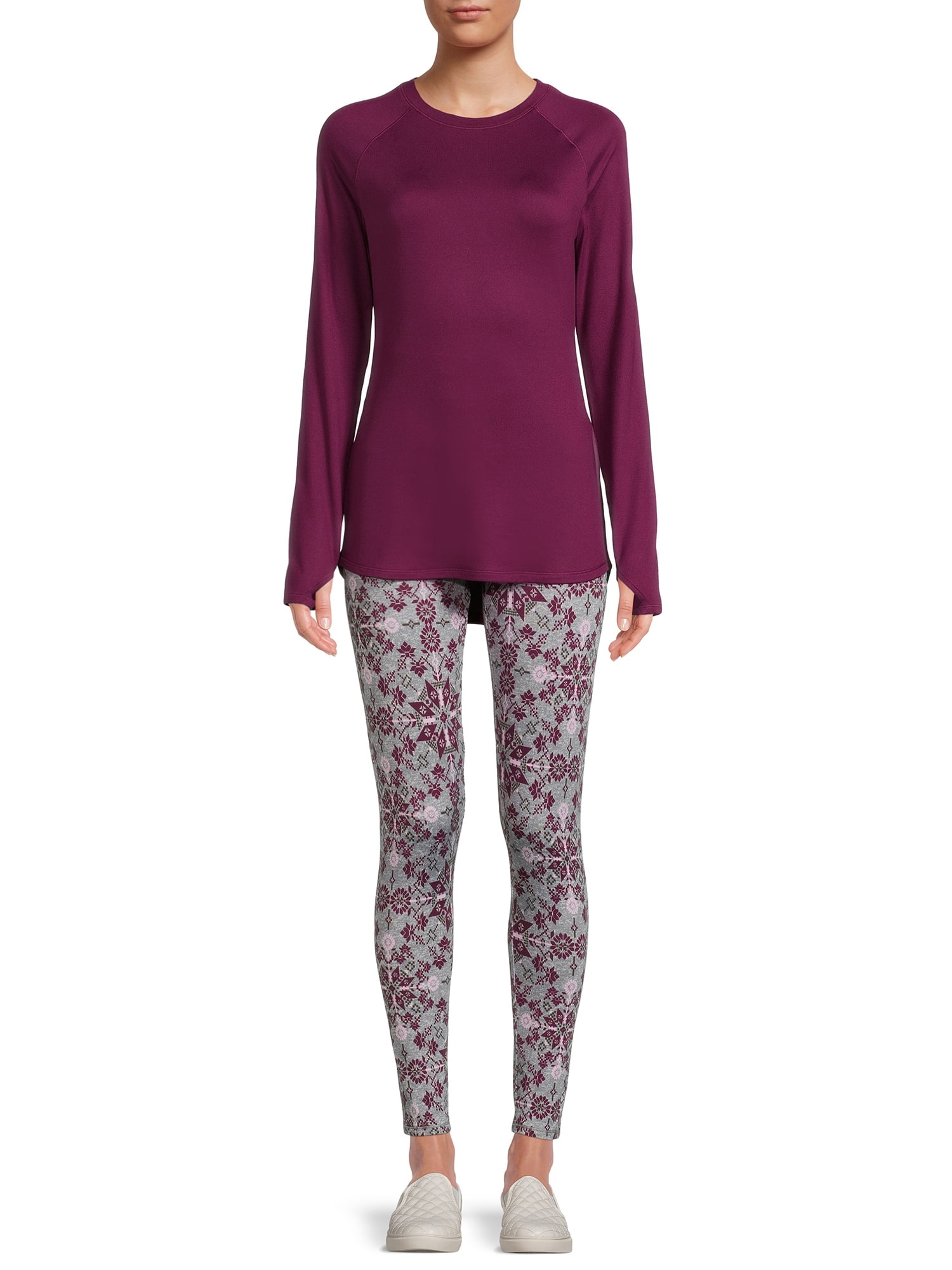 ClimateRight by Cuddl Duds Women's Brushed Comfort Long Underwear Top