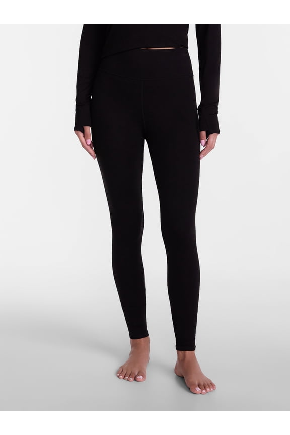 ClimateRight by Cuddl Duds Women’s Mild Essential Base Layer Livaeco Jersey High Rise Legging