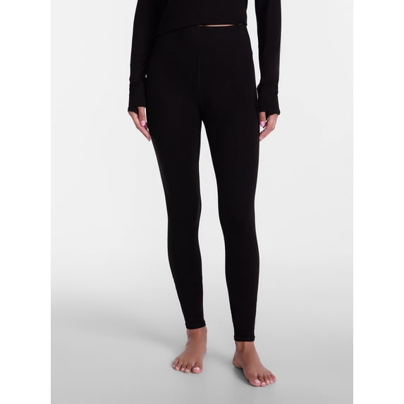 ClimateRight by Cuddl Duds Women’s Mild Essential Base Layer Livaeco Jersey High Rise Legging