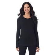 ClimateRight by Cuddl Duds Women’s Essential Base Layer Livaeco Jersey Long Sleeve Crewneck Top