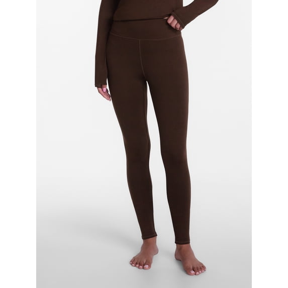 ClimateRight by Cuddl Duds Women’s Mild Essential Base Layer Livaeco Jersey High Rise Legging