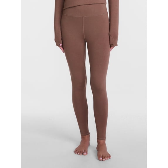 ClimateRight by Cuddl Duds Women’s Mild Essential Base Layer Livaeco Jersey High Rise Legging