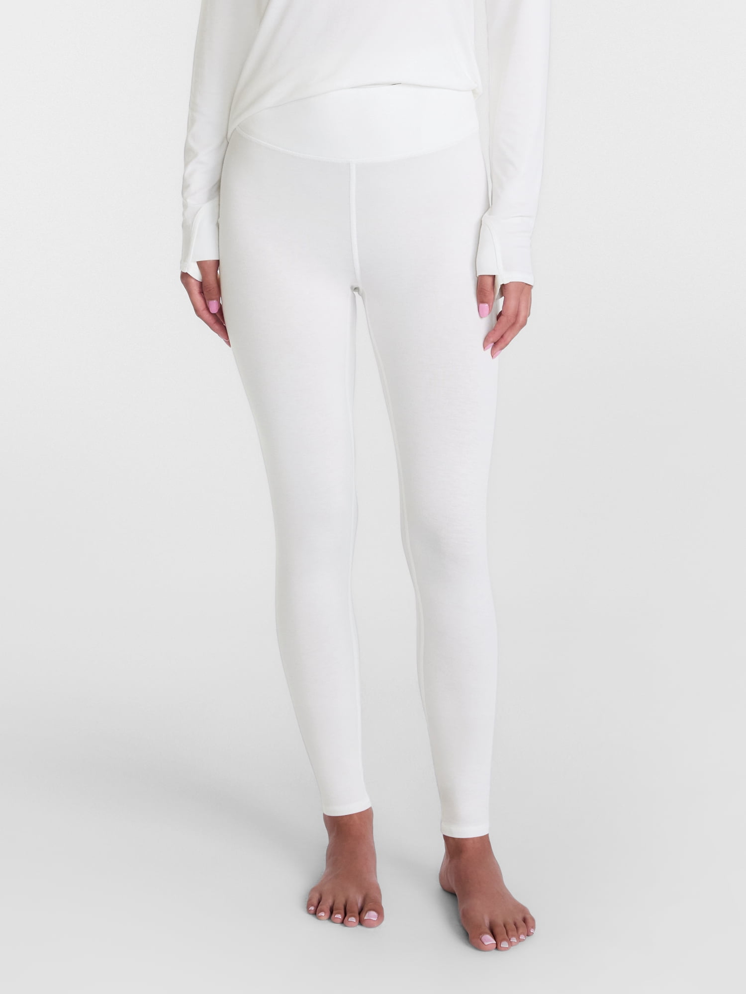 ClimateRight by Cuddl Duds Women’s Mild Essential Base Layer Livaeco Jersey High Rise Legging