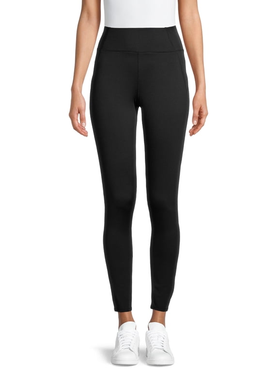 ClimateRight by Cuddl Duds Women's Plush Warmth Base Layer Leggings, Sizes XS to 4X