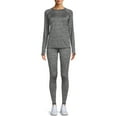 thumbnail image 1 of ClimateRight by Cuddl Duds Women's Plush Warmth Base Layer Thermal Top and Leggings, 2-Piece Set, 1 of 6