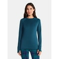 thumbnail image 1 of ClimateRight by Cuddl Duds Women's Plush Warmth Crew Neck Base Layer Top, Sizes XS to 4X, 1 of 5