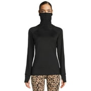 ClimateRight by Cuddl Duds Women's Plush Warmth Detachable Gaiter Base Layer Top, Sizes XS to 4X