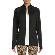 ClimateRight by Cuddl Duds Women's Plush Warmth Full Zip Base Layer Top, Sizes XS to 4X