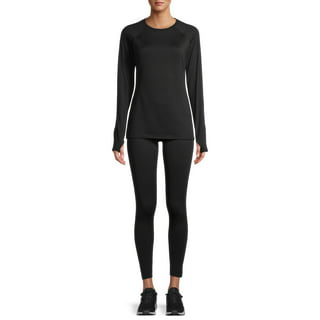 ClimateRight by Cuddl Duds Stretch Fleece Women's Natural Rise Base Layer  Legging, Sizes XS to 4XL 