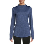 ClimateRight by Cuddl Duds Women's Plush Warmth Mock Neck Base Layer Top, Sizes XS to 4X