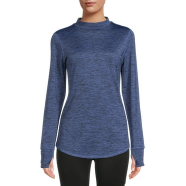 ClimateRight by Cuddl Duds Women's Plush Warmth Mock Neck Base Layer Top, Sizes XS to 4X