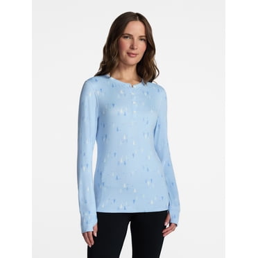 ClimateRight by Cuddl Duds Women’s Warmest Therma Suede Long Sleeve ...