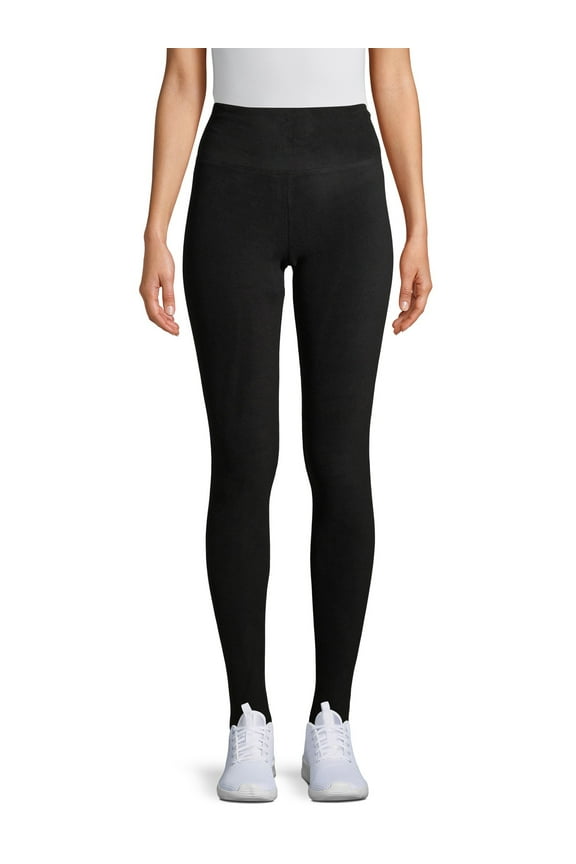 ClimateRight by Cuddl Duds Women's Stretch Fleece Base Layer High Waisted Thermal Leggings