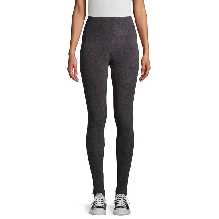 ClimateRight by Cuddl Duds Women's Stretch Fleece Base Layer High Waisted Thermal  Leggings 