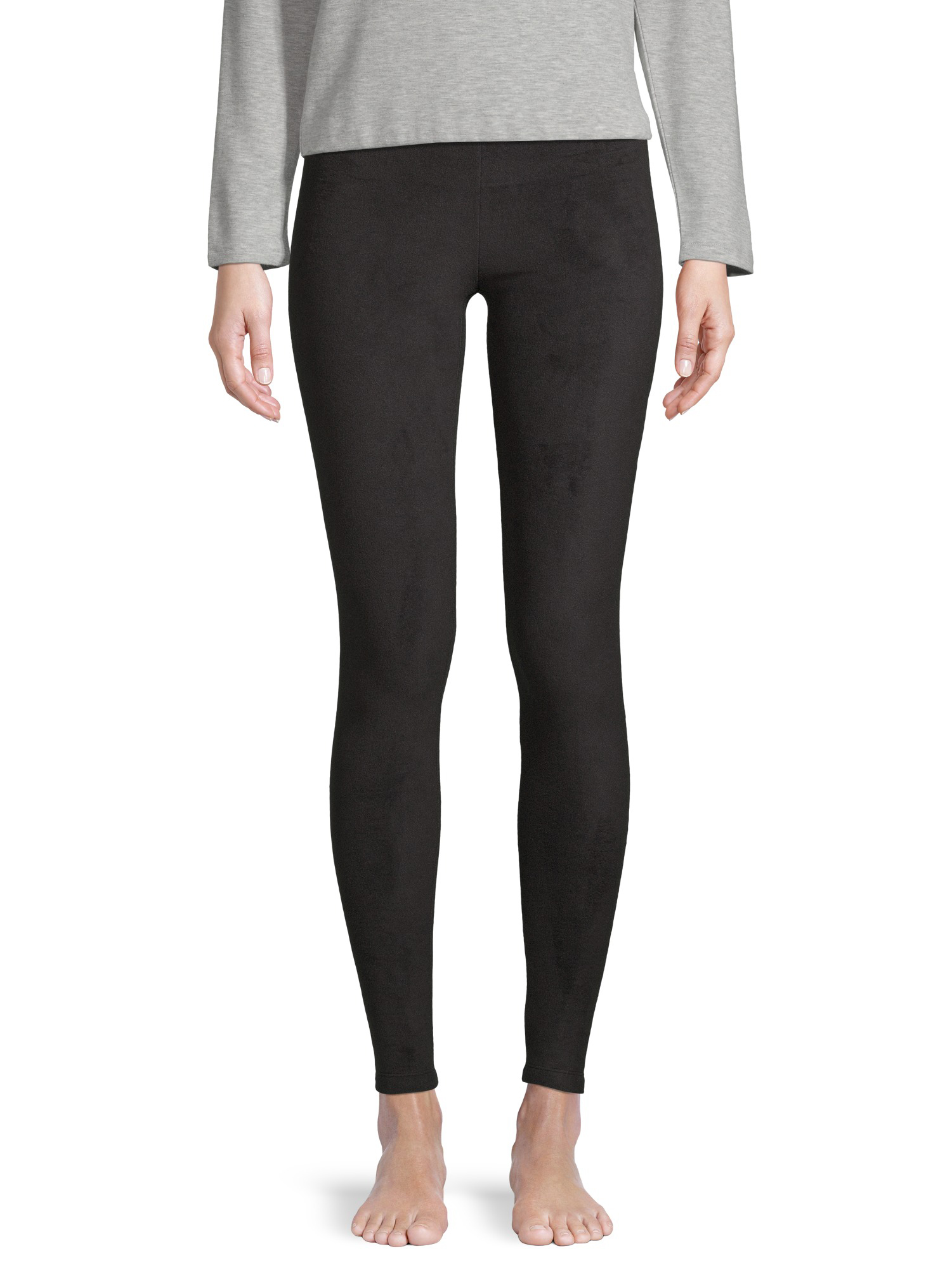 ClimateRight by Cuddl Duds Women's Stretch Fleece Base Layer Natural Rise Thermal Leggings - image 1 of 7