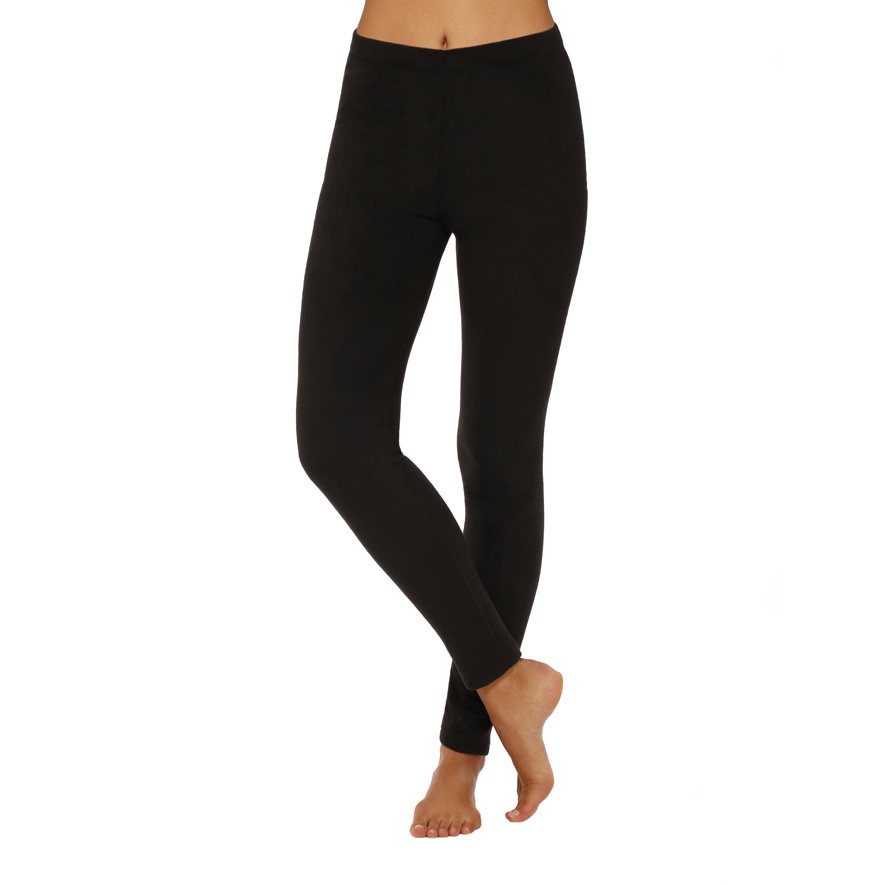 ClimateRight by Cuddl Duds Women's Stretch Fleece Base Layer Natural Rise Thermal Leggings