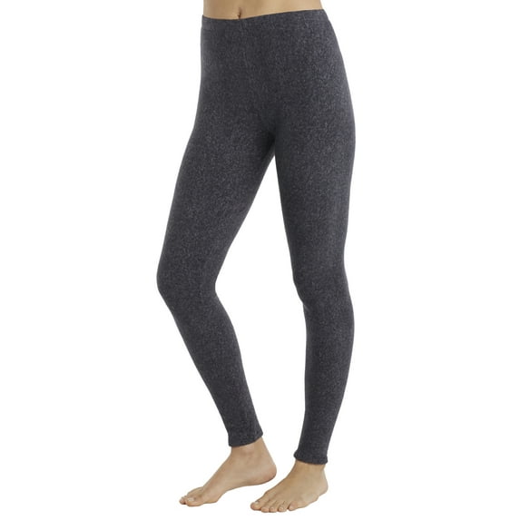 ClimateRight by Cuddl Duds Women's Stretch Fleece Base Layer Natural Rise Thermal Leggings