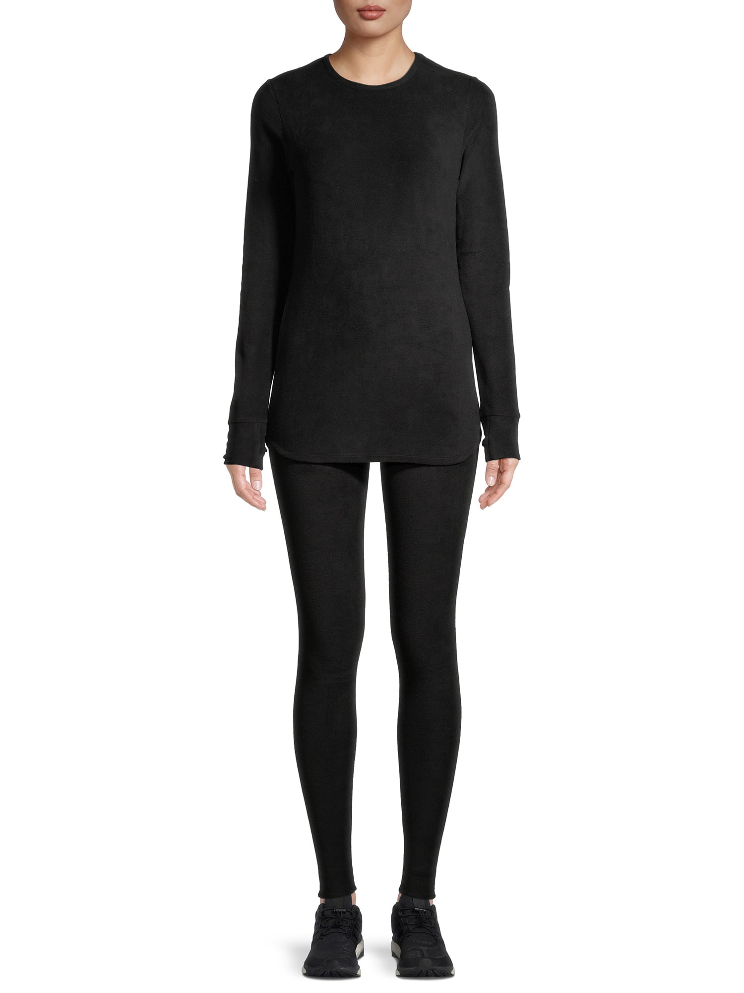 Women's Hybrid Full Length Tights - Black