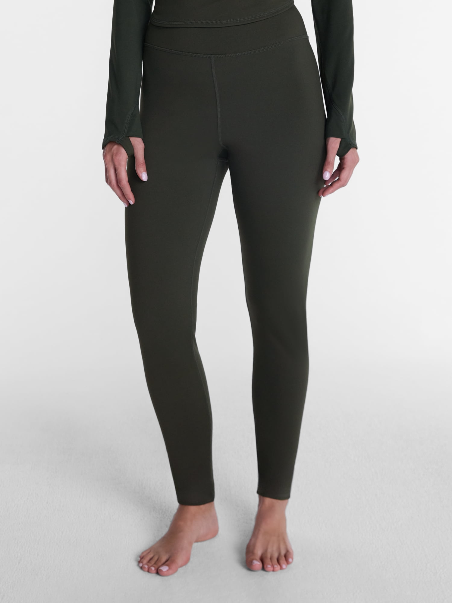 ClimateRight by Cuddl Duds Women's Super Warm Arctic Proof Base Layer Thermal High Rise Leggings, Sizes XS-4X