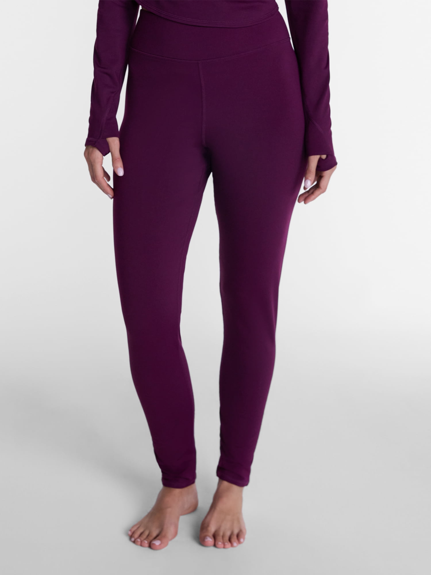 ClimateRight by Cuddl Duds Women's Super Warm Arctic Proof Base Layer Thermal High Rise Leggings, Sizes XS-4X