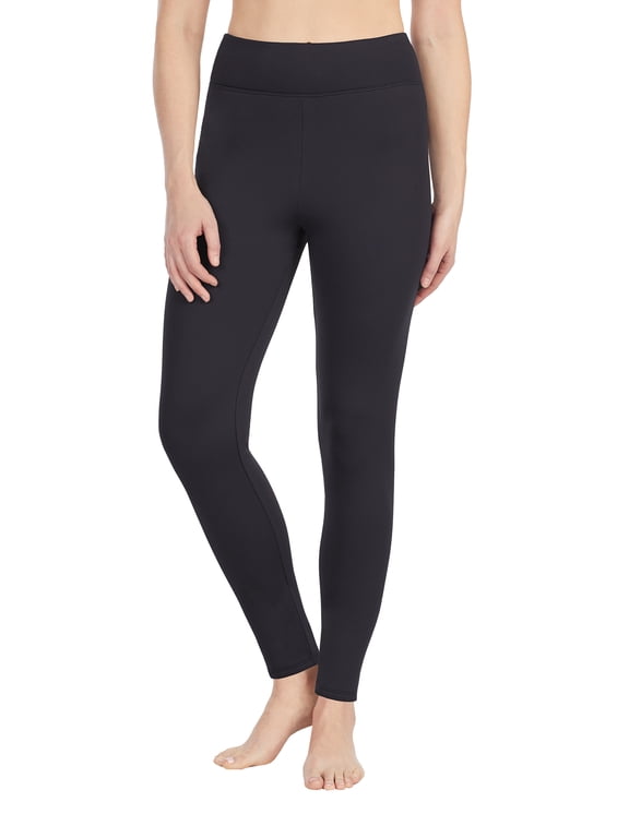 ClimateRight by Cuddl Duds Women's Warmer Thermal Guard Base Layer Thermal Leggings, Sizes XS to 4X