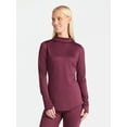 thumbnail image 1 of ClimateRight by Cuddl Duds Women's Thermal Guard Base Layer Mock Neck Top, Sizes XS to 4X, 1 of 5
