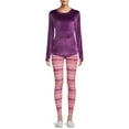 thumbnail image 1 of ClimateRight by Cuddl Duds Women's Stretch Luxe Velour Top and Leggings Base Layer Set, 2-Piece, sizes S to XXL, 1 of 6
