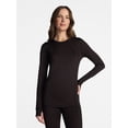 thumbnail image 1 of ClimateRight by Cuddl Duds Women's Warm Plush Warmth Thermal Crewneck Base Layer Top, Sizes XS-4X, 1 of 7