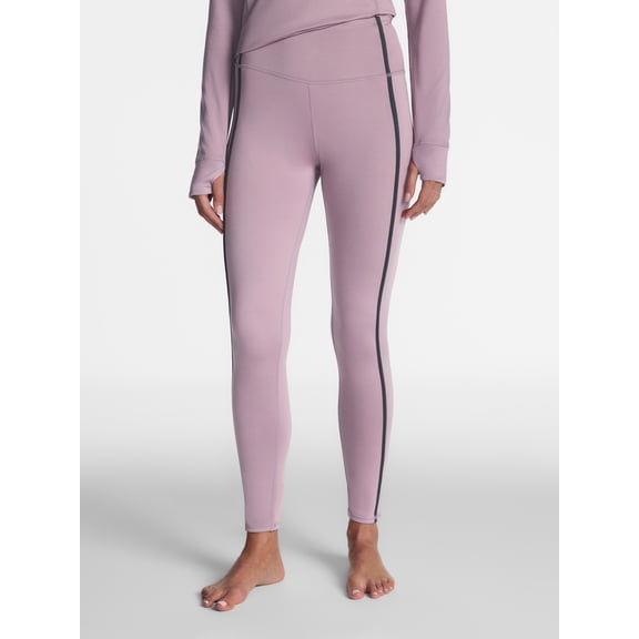 ClimateRight by Cuddl Duds Women's Warm Plush Warmth High Rise Thermal Base Layer Legging, Sizes XS to 4X