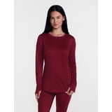 ClimateRight by Cuddl Duds Women's Warmer Crewneck Thermal Base Layer ...