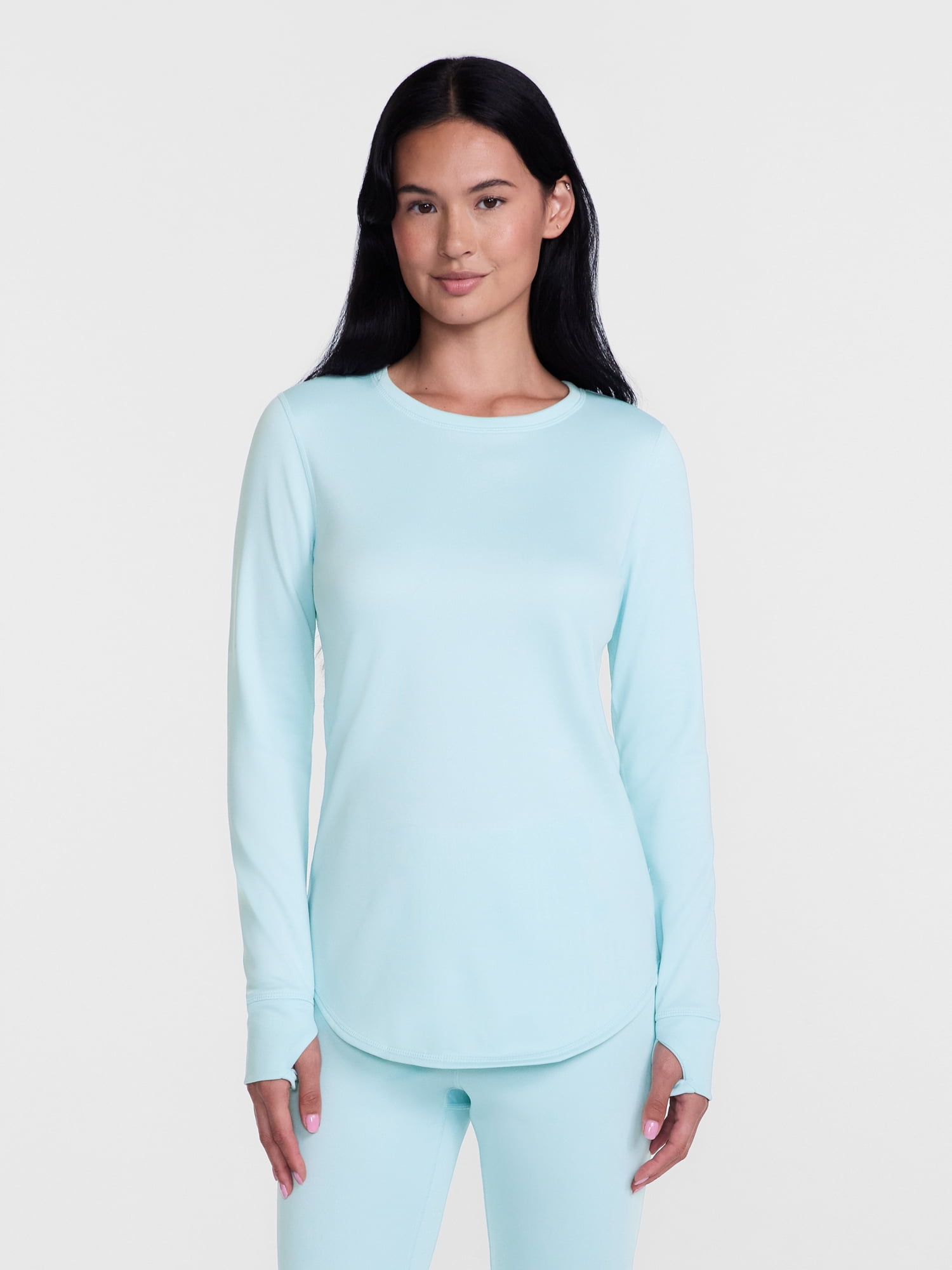 ClimateRight by Cuddl Duds Women's Warmer Crewneck Thermal Base Layer Thermal Top, Sizes XS-4X