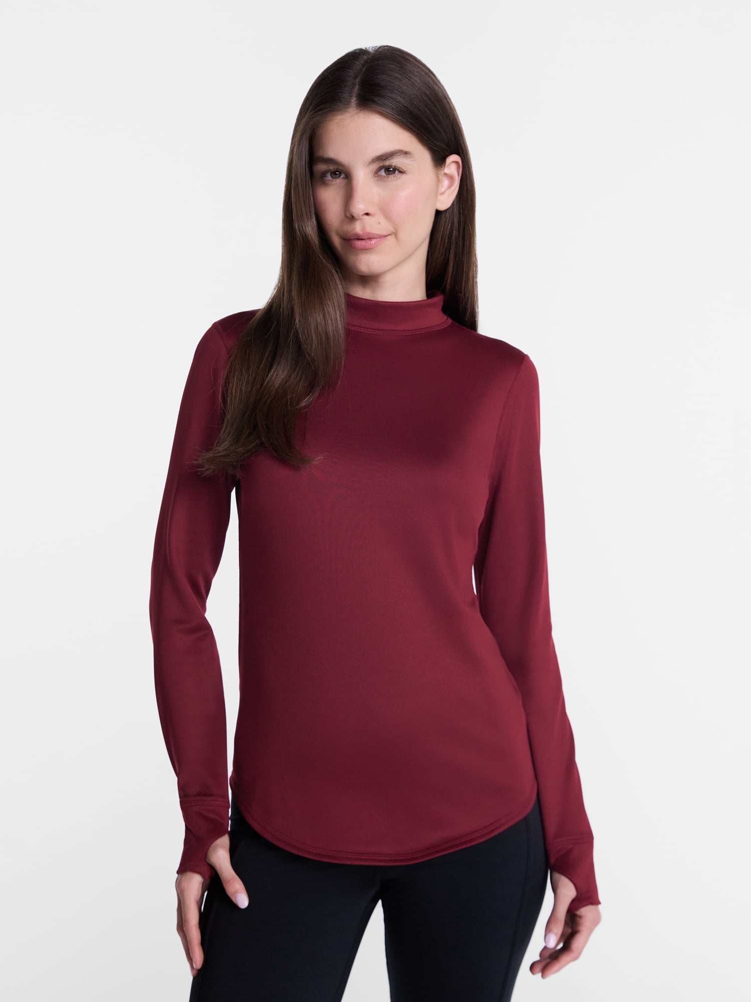 ClimateRight by Cuddl Duds Women's Warmer Thermal Guard Mock Neck Base Layer Thermal Top, Sizes XS-4X