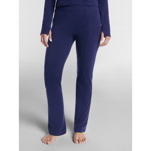 ClimateRight by Cuddl Duds Women’s Warmest Therma Suede High Rise Thermal Base Layer Boot Cut Legging, Sizes XS to 4X