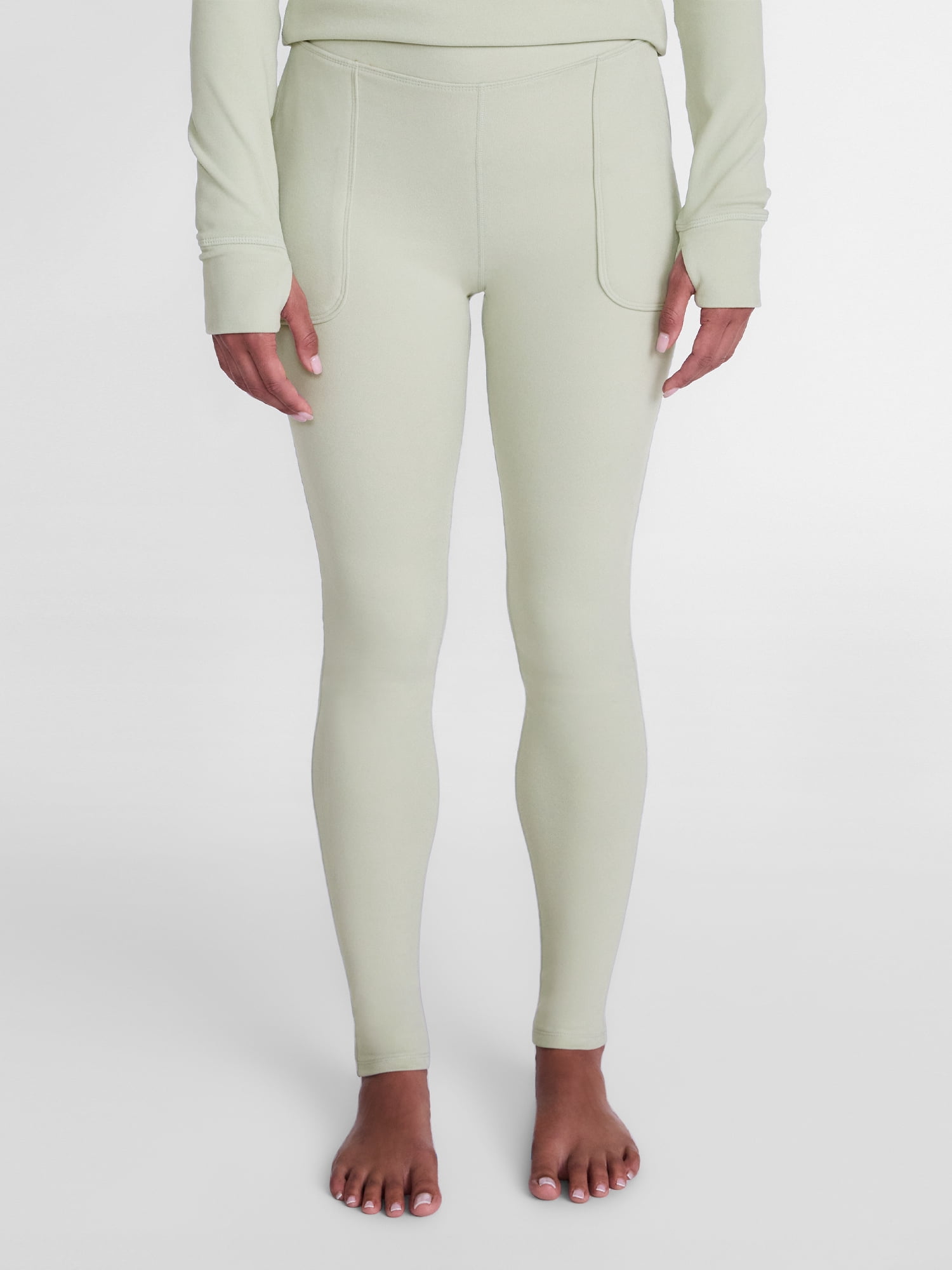 ClimateRight by Cuddl Duds Women’s Warmest Therma Suede High Rise Thermal Base Layer Legging, Sizes XS to 4X