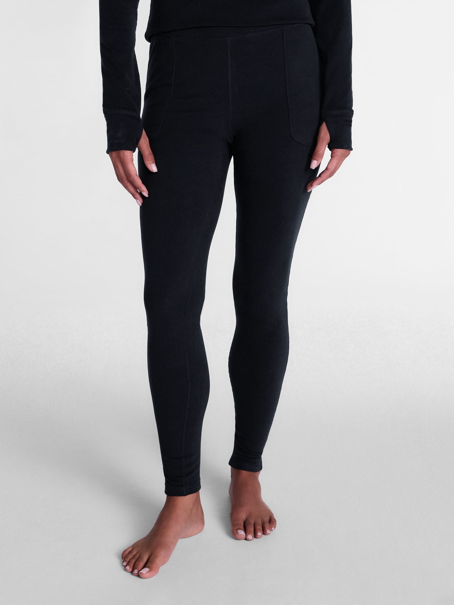 ClimateRight by Cuddl Duds Women’s Warmest Therma Suede High Rise Thermal Base Layer Legging, Sizes XS to 4X