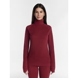 ClimateRight by Cuddl Duds Women’s Warmest Therma Suede Long Sleeve ...