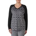 thumbnail image 1 of ClimateRight by Cuddl Duds Women's and Women's Plus Long Sleeve Velour V-Neck Pajama Top, 1 of 3