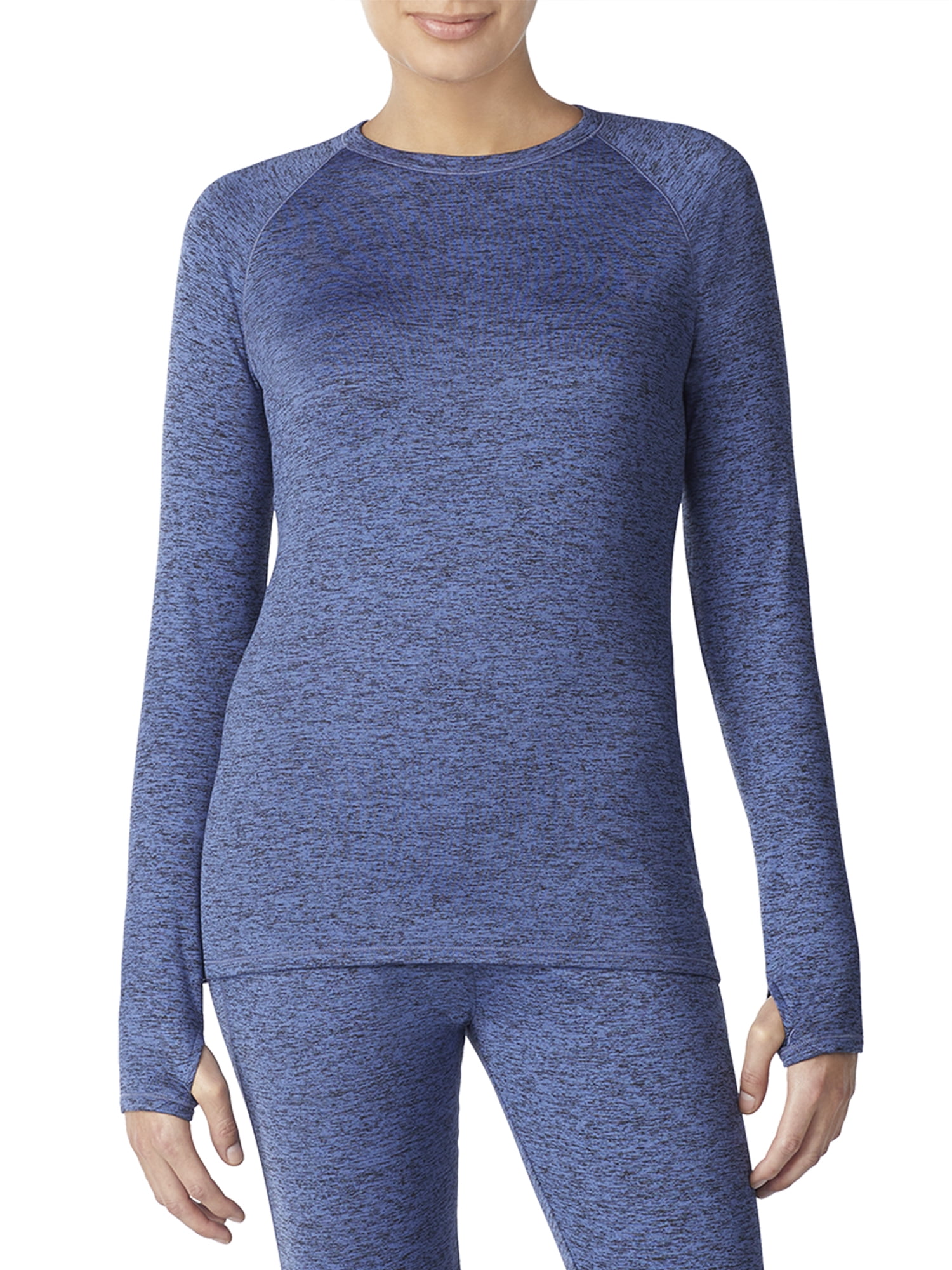 ClimateRight by Cuddl Duds Women s and Women s Plus Plush Warmth Long Underwear Top Walmart